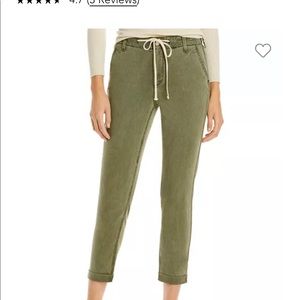 Paige size 27 olive green drawstring pant
